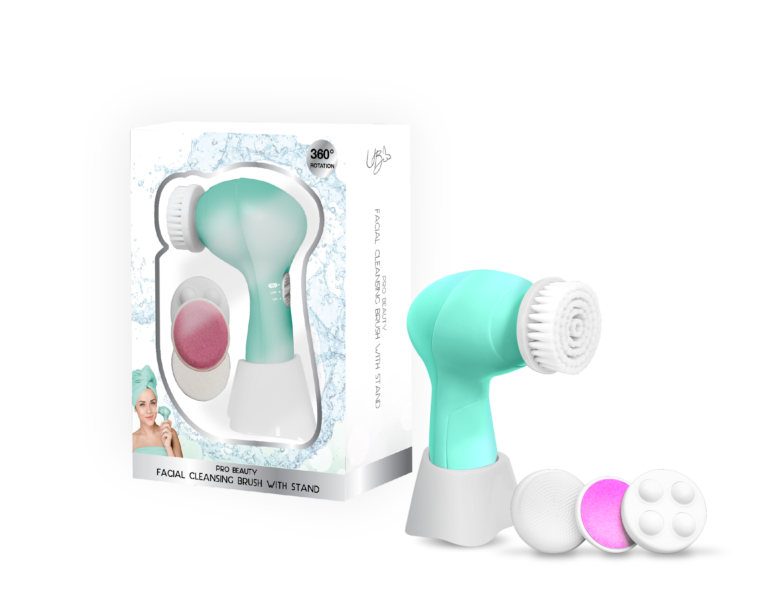 FACIAL CLEANSING BRUSH WITH STAND